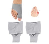 CULEB 1 Paire Hallux Valgus Correcteur,Hallux Valgus Bandage de Protection pour Gros Orteil,Séparateur Orteil Hallux-Valgus avec Coussinets en Silicone pour Amortir Hallux-Valgus,Hammer Toe(Gris)