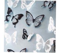 CULER 18pcs 3D Effet Cristal Papillons Wall Sticker Belle pour Les Enfants Chambre Stickers muraux Décoration