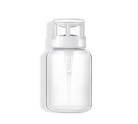 CULER 1pc de Bouteille en Plastique Rechargeable de Pousser vers Le Bas Vide Pompe Distributeur Dissolvant Alcool Bouteilles Transparentes