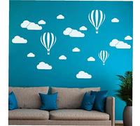 CULER Wall Sticker étanche Cartoon Non Toxique Bricolage Grand Nuage Ballon Stickers muraux Enfants Chambre Décoration