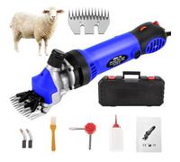 Culies électriques professionnelles 900W, tondeuses câblées réglables à 6 vitesses avec des lames d'acier allié pour bovins de caprin. Y compris 5 accessoires et étuis de transport à usage agricole. R