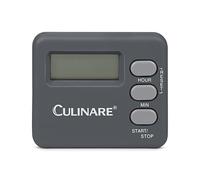 Culinare DigiTimer Minuteur Numérique de Cuisine, Gris, Plastique, Minuterie de Cuisson, Minuterie Jusqu’à 20 Heures/Comprend Un Support et Un Aimant Arrière, Batterie Incluse