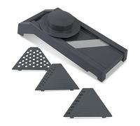 Culinare Mandoline Multi-lames, Trancheuse de Légumes, Hachoir à Fromage et Râpe, 4 Lames Interchangeables, Protège-doigts, Base Antidérapante