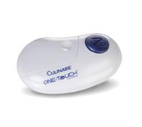Culinare C50600 One Touch Ouvre Boîte Automatique, Blanc, Plastique/Acier Inoxydable, Fonctionne sur piles/utilisation mains libres/retrait magnétique du couvercle, Garantie de 2 ans