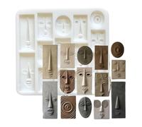 Culinary Cast Shapes Silicone Imprint Tray, Trays Artistic Bust Pattern | Perfect For Sculpture Resin Craftwork Studio Museum Aesthetic Figurine Carving Plaster Gypsum Creative Handmade Ornament