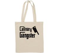 Culinary Gangster Mafia Sac fourre-tout en coton naturel Blanc