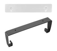 Culinavog 29CM Porte Sopalin Mural, Porte Papier Toilette sans percage, Porte Essuie Tout Acier Inoxydable, Porte Rouleau Papier, Derouleur Essuie Tout pour Cuisine, Salle de Bain, Salon - Noir