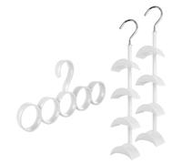 Culinavog Classico Accroche Sac à Main, Rangement Sac à Main Rotatif à 360 degrés, Rangement Suspendu en Métal, Ceinture Cravate élingue Crochet Organisateur pour écharpes châles Ceintures