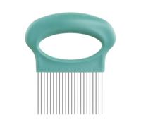 Culinavog Coupe Oignon, Support à Tranche Acier Inoxydable, pour Oignons, Tomates, Citrons, Viandes, Aide à la Découpe Sécurisée - Vert