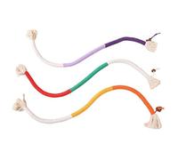 Culinavog Jouet de Dentition Chaton, 3 Pièces Jouet Corde Chaton, 70cm Jouets a Macher Chat, Bâtons à Mâcher Colorés en Corde de Coton,pour Chat pour Interagir Et Nettoyer Les Dents