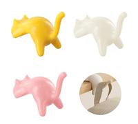 Culinavog Lot de 3 Le chat supports de sac pour table, Supports de Sac à Main pour Table, Le chat Crochets de Bureau, Accroche Sac a Main pour Restaurants Cafés Sacs à Main au Bureau au Cintre