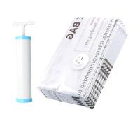 Culinavog Sacs de Rangement Sous Vide Aspirateur, Lot de 4 Housses de Rangement Sous Vide, avec Pompe Manuelle, Housse Sous Vide Reutilisable pour Vêtements, Couettes, Literie, Oreillers