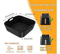 Culinax® - Moule Silicone Air Fryer pour Ninja Air Fryer PRO 4,7L AF140EU AF180EU, Plat Silicone Accessoire Speedi COSORI Vortex