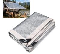 CulineformX Tissu D'ombrage en Aluminium RéFléChissant à 99%, 2X3M, Filet De Protection UV pour Couverture De Voiture, Pare-Soleil pour Chien, Refroidissement du Jardin Et De La Terrasse