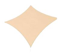 CulineformX Voile d'ombrage imperméable avec anneau en D Beige 4 m