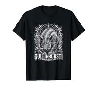 Cullinburst Rune Nordique Sanglier de feu Divin T-Shirt Graphique avec Valeur