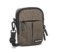 Cullmann 90201 MALAGA Compact 200 marron sac caméra étui pour appareil photo compact hydrofuge Rip-Stop polyester avec revêtement PU sangle de transport poche avant passant de ceinture