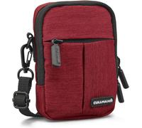 Cullmann 90202 MALAGA Compact 200 rouge sac caméra étui pour appareil photo compact hydrofuge Rip-Stop polyester avec revêtement PU sangle de transport poche avant passant de ceinture