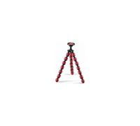 Mini trépied mobile flexible Cullmann Alpha 380 avec support pour smartphone, rouge, charge maximale 1,5 kg, poids 267 g.