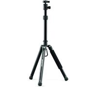 Cullmann Germany - 52527 - Neomax 260 Mobile Travel Tripod with Smartphone Holder (Extension Height 128 cm, Package Size 28.5 cm, Load Capacity 3 kg, Weight 710 g) Black