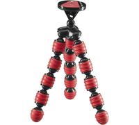 Cullmann Germany Mini trépied Flexible Mobile Cullmann Alpha 350 avec Support pour Smartphone, Rouge, Charge Max. 1 kg, 204 g de lumière 50034