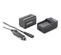 Cull Mann BA 4400s Kit de Lithium Batterie pour Sony NP F750, 4400 mAh Noir