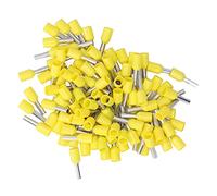 Culnflun 100 pièces E2508 extrémité de tube d'aiguille borne de presse à froid, ensemble de connecteurs à sertir en fil de cuivre 14AWG 2,5 mm² connecteur à sertir en cuivre avec