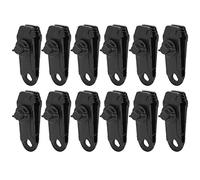 Culnflun 12Pcs/Set Outdoor Tent Canopy Windproof Rope Clip Fixed Buckle Camping Accessories L