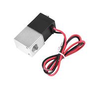 Culnflun 12V DC DC 2 voies à 2 voies normalement fermées pneumatique en aluminium électrique lve à air pour les applications de liquide d'air de gaz G1 / 4 Taille du port G1 / 4