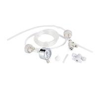 Culnflun 1Set White DIY Aquarium Planted Tank CO2 System Pro Tube Valve Gauge Bottle Cap Kit
