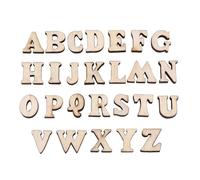Culnflun 200 PCS Lettres en bois et numéros, petites lettres en bois inachevées et numéros en bois de police décorative Lettres d'alphabet pour l'artisanat, le scrapbooking et la d (English Letter