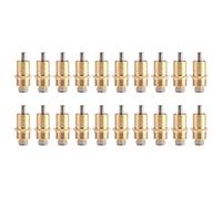 Culnflun 20Pcs Long Type Lapin Abreuvoir Mamelon Eau Potable Outil Cage Accessoires Premium Pas de Mal Métal Jaune 29x9.5mm pour Lapin Eau Potable