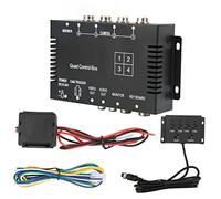 Culnflun 4 canaux Boîte de Commande de séparateur vidéo DC12V 24v Commutateur d'image Remote Contrôle Haute définition pour Le Bateau de Bus de Camion