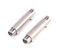 Culnflun 4 pack Adaptateur XLR professionnel, 3 broches xlr Connecteur de l'adaptateur d'extension de câble microphone audio, Mic XLR Adaptateur audio pour microphone, mélangeur au