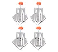 Culnflun 4 pièces ensemble de pinces d'angle en acier inoxydable, pinces à angle droit mobiles à 90 degrés pince d'angle de travail du bois pour le travail du bois en forme de L,