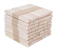 Culnflun 400 bâtonnets de glace en bois, bâtonnets de bricolage 93x10x2mm, bâtonnets de glace naturels aux bords arrondis, lisses et sûrs pour projets de bricolage artistique, fête