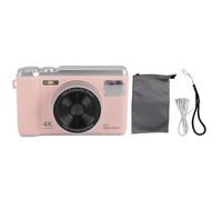 Culnflun 4K Camera numérique, Autofocus 50MP Video HD 16x Zoom numérique Anti-Shake 2,8 Pouces Grand écran Rechargeable avec la Lampe de Poche intégrée pour Les Adolescents (Rose)