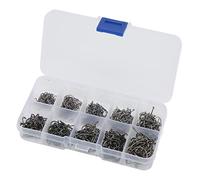 Culnflun 500pcs Crochets de pêche Set Carbon Steel Circle Circle Fishhook Fly Fishing Carp Crochets pour l'eau Douce et la pêche en Eau de mer (Noir)