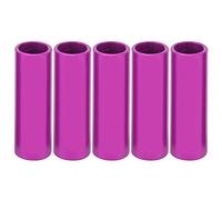 Culnflun 5PCS 4mm Bicycle Cable End Caps Aluminum Alloy Brake Shifter Cable Tips Crimps Ferrules for Bike Maintenance and Repair (Purple)