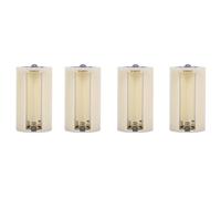 Culnflun AA à D convertisseur de Batterie, 4PCS 3 AA à D Taille parallèle Adaptateur de Batterie Support Cas boîte 2,36X1,3 Pouces Blanc pour Les Situations d'urgence électroni