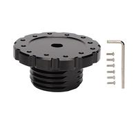 Culnflun Adaptateur de moyeu de volant Multi Pcd Sim Racing, entretoise de roue de course Sim en aluminium avec kit de montage pour configuration de mise à niveau de jeu de course (Black)