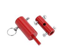 Culnflun Adaptateur de perceuse pour cric de remorque, 2 pièces de manivelle robuste en acier inoxydable pour goujon de poignée de 1 pouce, fixation de perceuse électrique pour rem