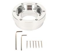 Culnflun Adaptateur de volant pour G25 G27 G29 G920 - Plaque de moyeu à dégagement rapide de 70 mm, kit de module de course pour volants - Accessoires Sim Racing (Argent)