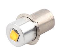 Culnflun Ampoule de remplacement de lampe de poche LED W P13.5S, ampoule de lampe torche LED blanc chaud 4~12 V en métal facile à installer pour lampe de travail d'urgence (Blanc chaud)