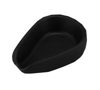 Culnflun Bac de mesure de silicone de catégorie comestible de tasse de dosage de grain de café pesant le plateau de dosage simple pour des grains de café et des feuilles de thé (Noir)