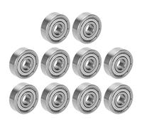 Culnflun Ball Bearings, 10PCS Stainless Steel Skateboard Bearings Drive Parts S628Z 8x24x8mm High Speed Quiet Rotation for Skateboards Longboards Inline Skates Roller Skates Electr