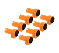 Culnflun Bench Dog, ensemble d'arrêt de bureau pour le travail du bois. Tampon de serrage à Tenon d'arrêt de frein d'établi haute résistance, en Nylon Orange noir, 8 pièces