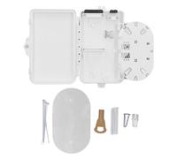 Culnflun Boîtier de distribution de fibre optique 4 conducteurs IP65, montage mural, boîtier de raccordement pour fibre optique, pour intérieur et extérieur, matériau ABS