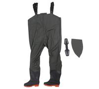 Culnflun Bootfoot Chest Wader, étanche à l'eau léger Durable PVC pêche Wading Pantalon pour Hommes pêche Eau Fonctionne Vert Taille 42/43 (43)