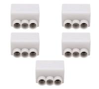 Culnflun Bornes de Connexion Rapides 80A 1000V, Connecteur en Ligne en Laiton 1 Entrée 2 Sorties pour Câblage Électrique